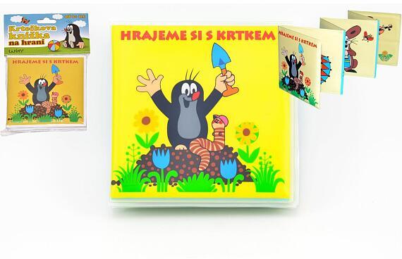 Teddies Rozkládací knížka Krtek plast 12x12cm v sáčku