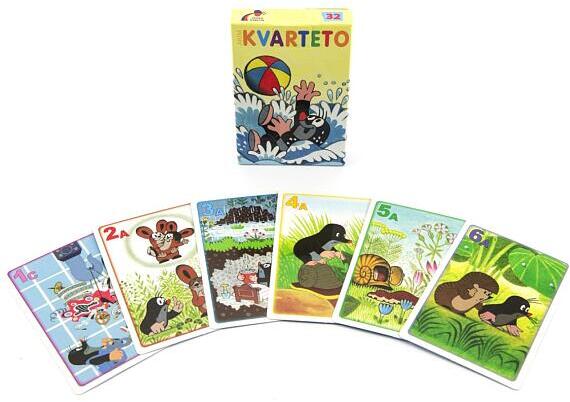 Akim Kvarteto Krtek 1 společenská hra - karty v papírové krabičce 6x9cm