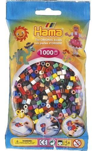 Lowlands Zažehlovací korálky Hama MIDI barevné 1000ks v sáčku