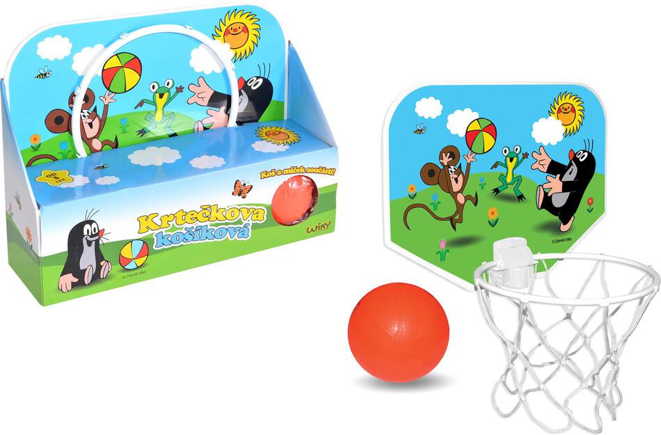 Teddies Koš na basketbal Krtek 33x22cm plast v krabici