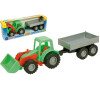 Traktor Mini Compact s přívěsem plast 24cm v krabici