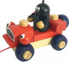 Dřevěné auto Detoa Krtek a mrkací auto