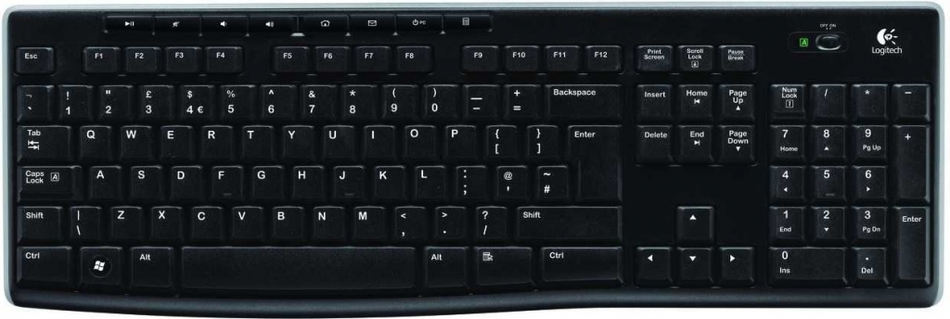 Logitech Wireless Keyboard K270 - EER - US International layout (920-003738)
