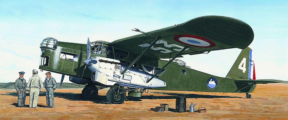 Model Směr Potez 540 22,5 x 30,7 cm