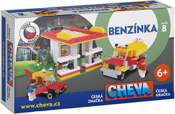 Stavebnice Chemoplast Cheva 8 Benzínová stanice, 349 ks