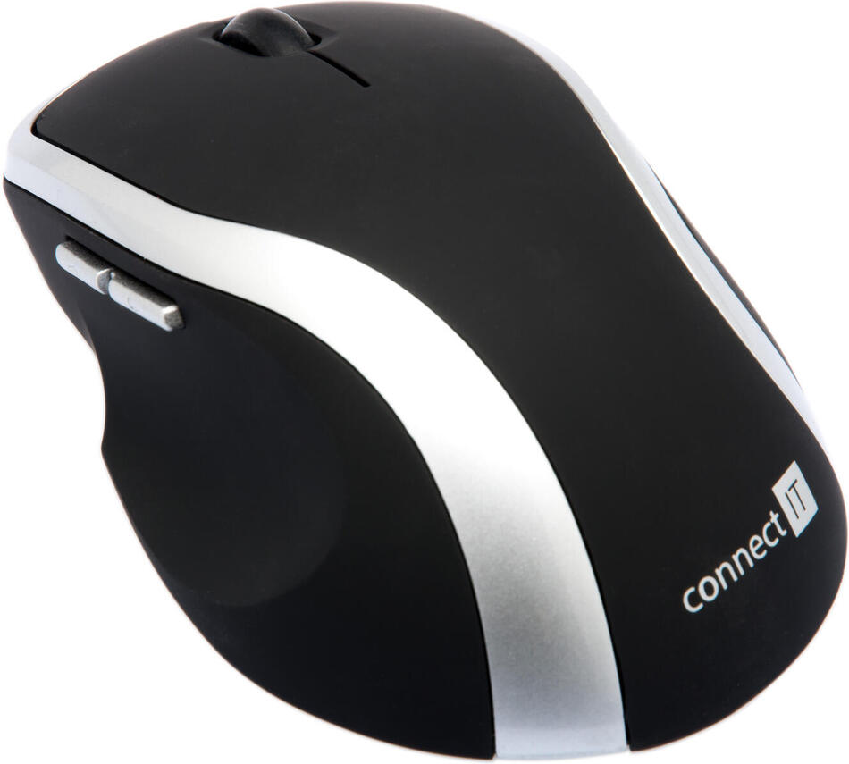 Myš Connect IT WM2200 / laserová/ 5 tlačítek/ 1000DPI - černá/stříbrná