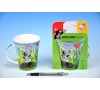 Hrníček Krtek modrý porcelánový 11cm