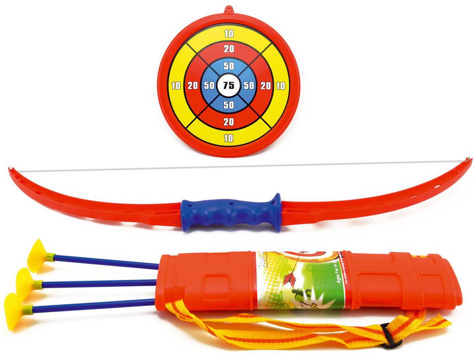 Luk, šípy a terč Teddies 71cm