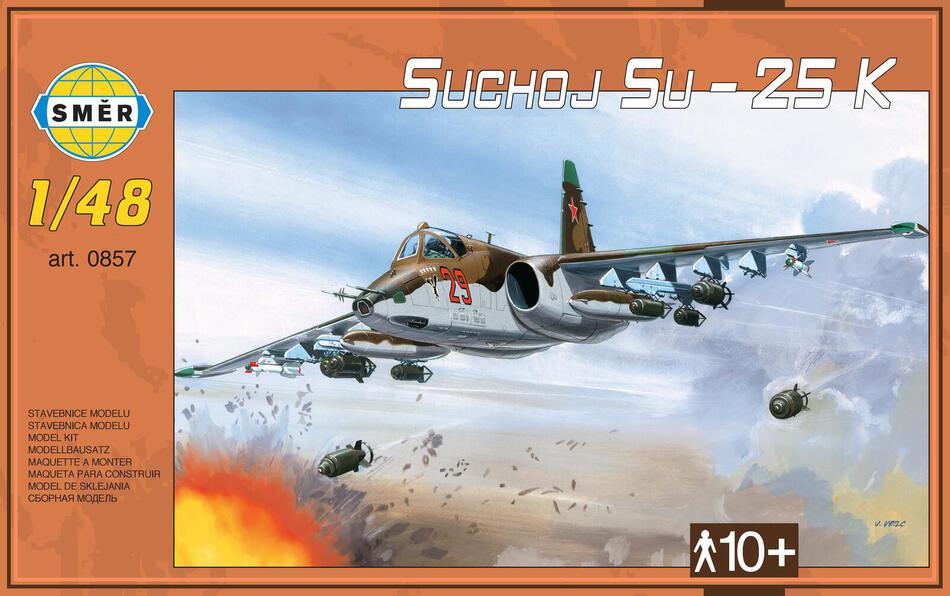 Směr Model Suchoj SU-25 K 1:48 v krabici 35x22x5cm