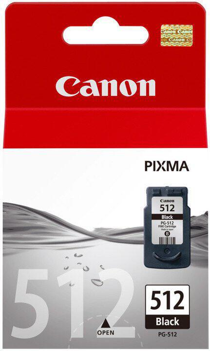 Inkoustová náplň Canon PG-512Bk, 400 stran, originální - černá