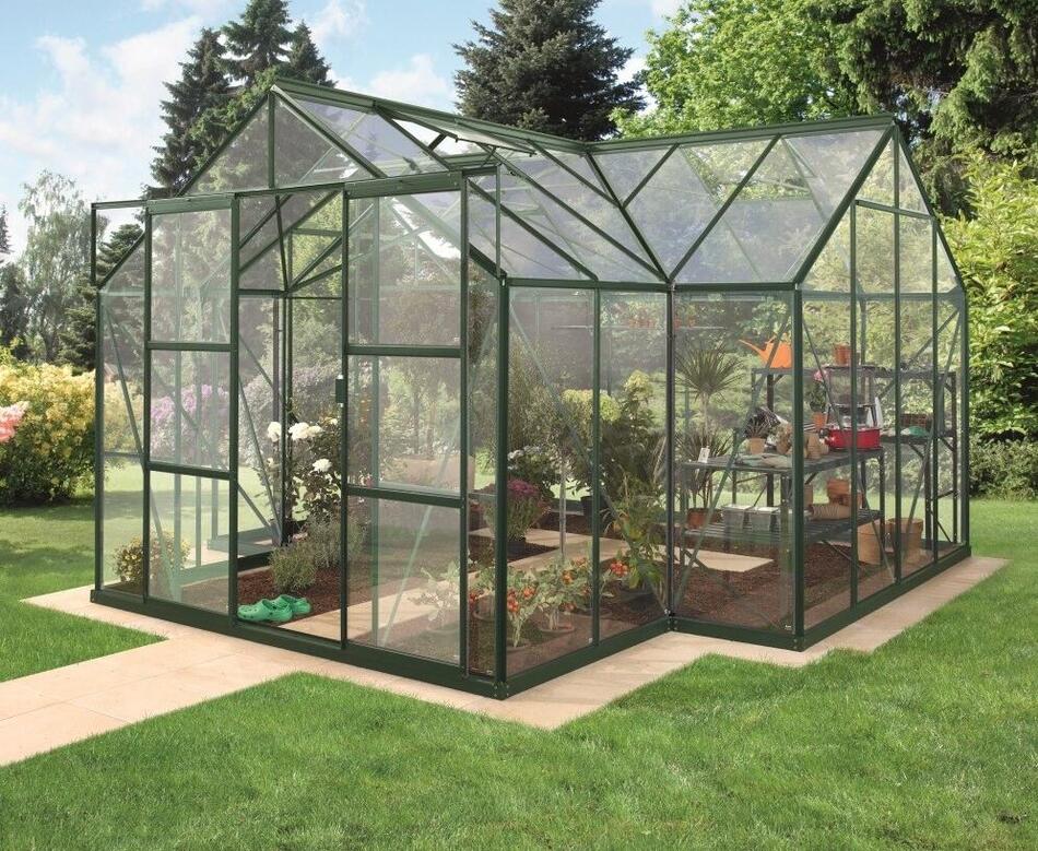 Skleník VITAVIA SIRIUS čiré sklo 3 mm zelený LG1206