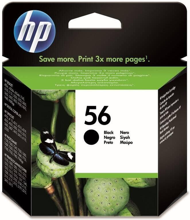 Inkoustová náplň HP No. 56, 19ml, 520 stran originální - černá
