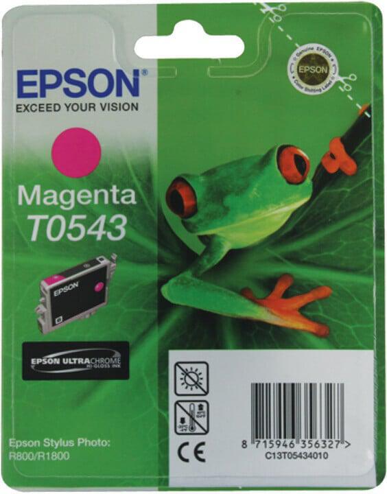 Inkoustová náplň Epson T0543, 13ml originální - růžová