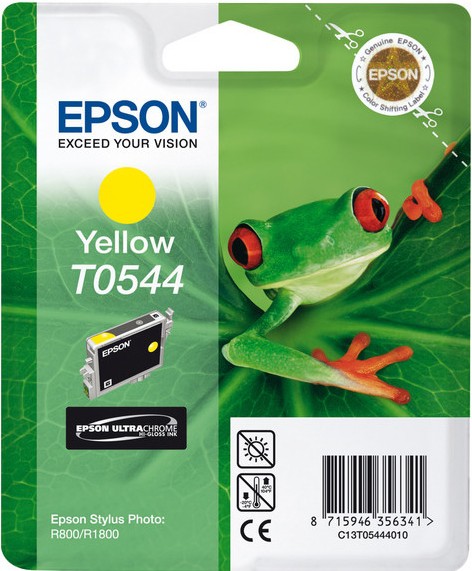 Inkoustová náplň Epson T0544, 13ml originální - žlutá