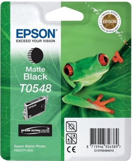 Inkoustová náplň Epson T0548, 13ml originální - černá