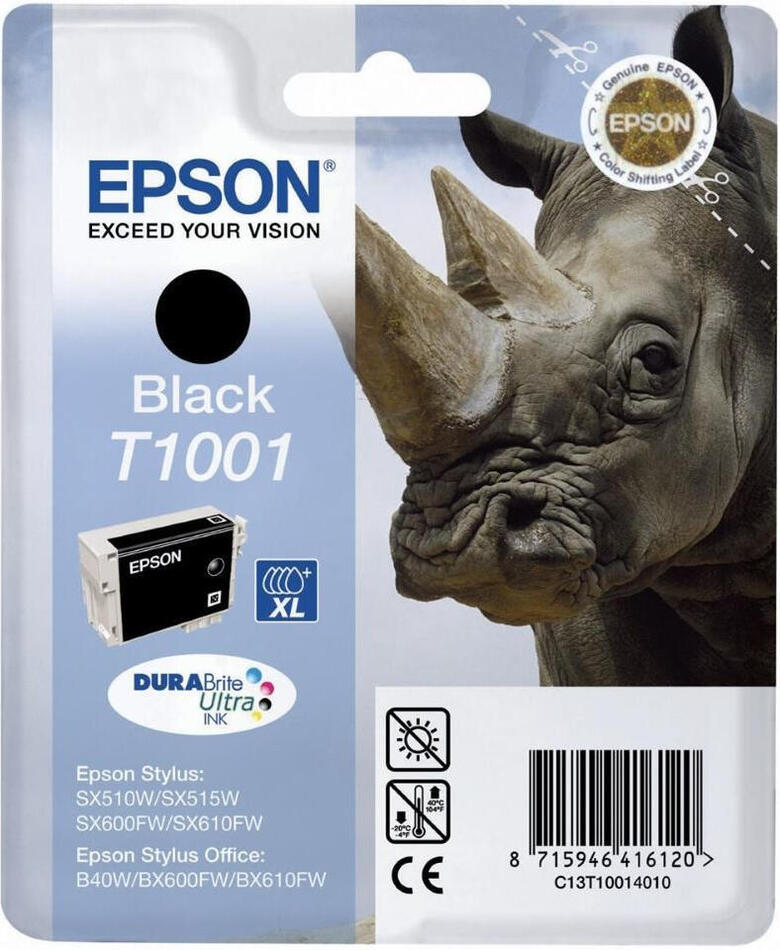 Inkoustová náplň Epson T1001, 25,9ml originální - černá