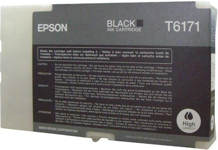 Inkoustová náplň Epson T617100, 100ml originální - černá