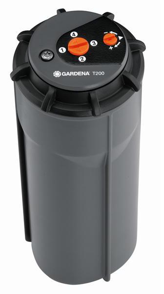 Zadešťovač Gardena T 200, turbínový výsuvný
