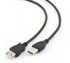 Kabel USB A-A 1,8m 2.0 HQ Black Gembird