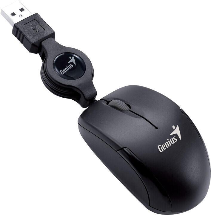 Myš Genius Micro Traveler V2 / optická / 3 tlačítka / 1200dpi - černá