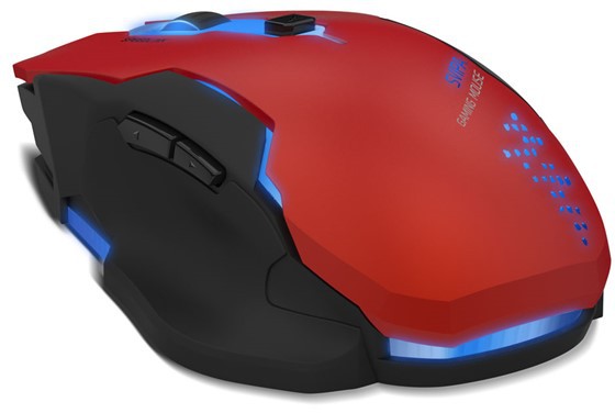 Myš Speed Link SVIPA / optická / 5 tlačítek / 2800dpi - černá/červená