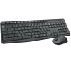 Klávesnice s myší Logitech Wireless Combo MK235, CZ - šedá