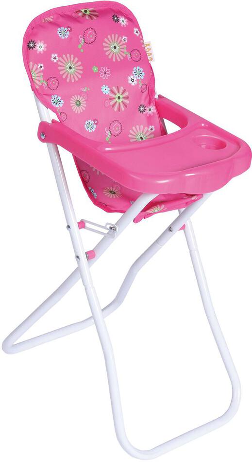 Teddies Židlička pro panenky vysoká kov/plast 33x26x60cm v sáčku