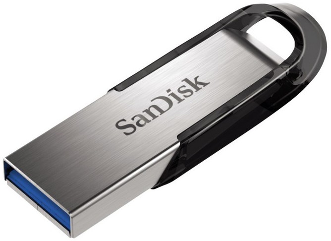 USB flash disk Sandisk Ultra Flair 128GB USB 3.0, černý/stříbrný (SDCZ73-128G-G46)