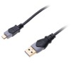 Kabel Connect IT Wirez MicroUSB, 1,8 m - černý