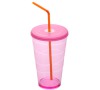 Pohár s víčkem Tescoma myDRINK 600 ml, růžová