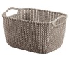 KNIT košík 8L / hnědý Curver