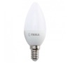Žárovka LED Tesla svíčka, 3,5W, E14, teplá bílá