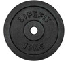 Kotouč Lifefit kovový 10kg pro 30mm tyč - černá