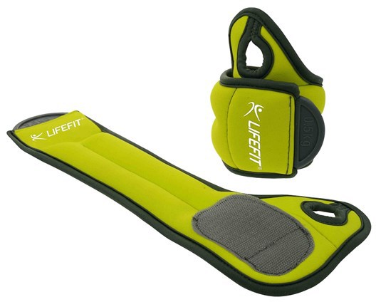 Neoprenová zátěž Lifefit Hand Weights na ruce 2x0,5kg - zelená