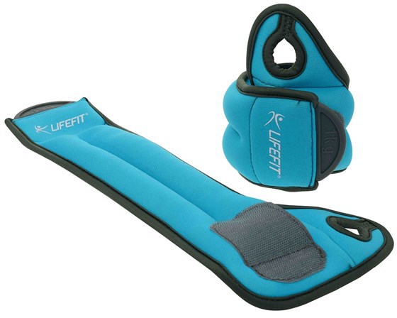 Neoprenová zátěž Lifefit Hand Weights na ruce 2x1,0kg - modrá