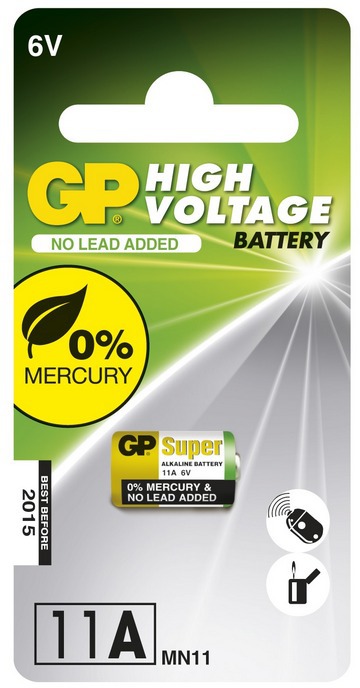 Baterie alkalická GP 11A, blistr 1ks