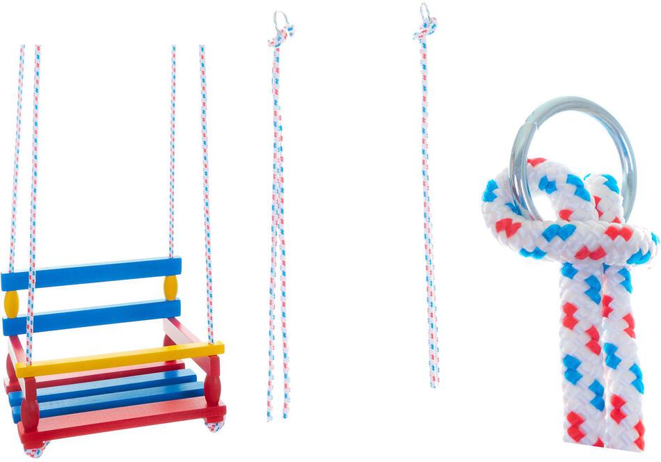 Houpačka Teddies dřevo barevná