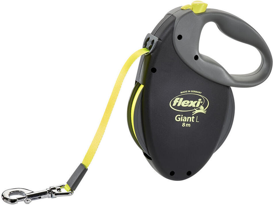 Vodítko Flexi Giant L Pásek 8m/50kg neon