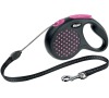 Vodítko Flexi Design S Lanko 5m/12kg - růžová