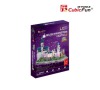 Puzzle HM Studio 3D Zámek  Neuschwanstein / led - 128 dílků