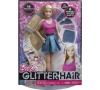Barbie Mattel třpytivé vlasy