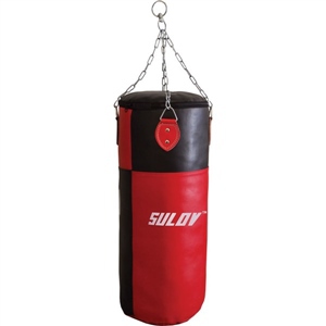 Boxovací pytel Sulov Artific 80x35cm - černá/červená