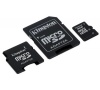 Paměťová karta Kingston SDHC 8GB, Class 4 + 2 adaptéry SD, mini SD