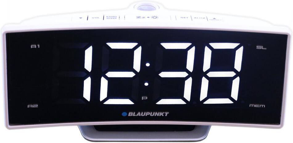 Rádiobudík BLAUPUNKT CRP7WH, FM PLL, projekční, USB, bílý