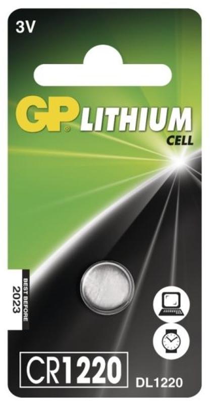 Lithiová knoflíková baterie GP Ultra plus CR1220, 1 ks (B15201)