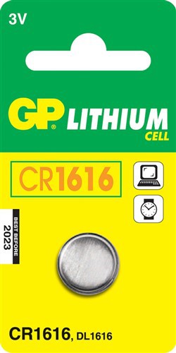 Lithiová knoflíková baterie GP Ultra Plus CR1616, 1 ks (B15601)