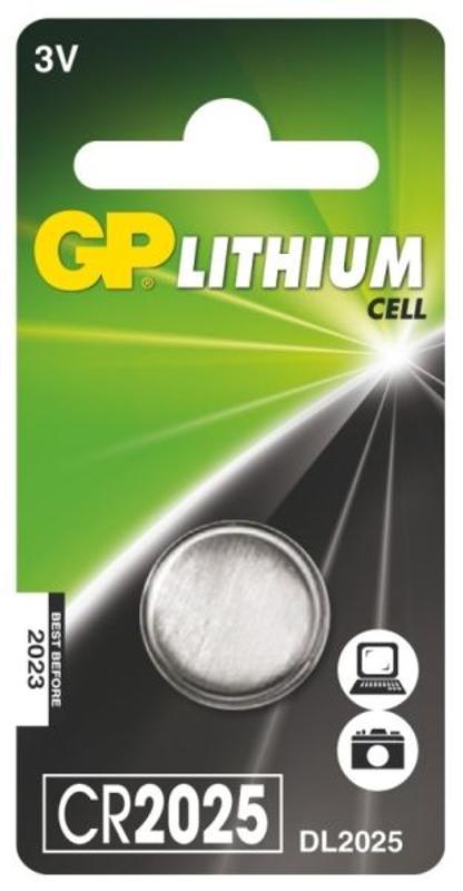 Lithiová knoflíková baterie GP Ultra plus CR2025, 1 ks (B15251)