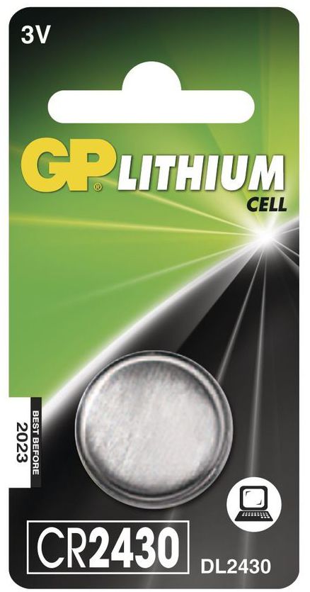Lithiová knoflíková baterie GP Ultra plus CR2430, 1 ks (B15301)