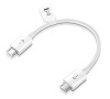 Kabel Huawei micro USB/micro USB, 0,1m - bílý