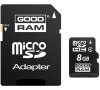 Paměťová karta Goodram MicroSDHC 8GB CL4 + adapter